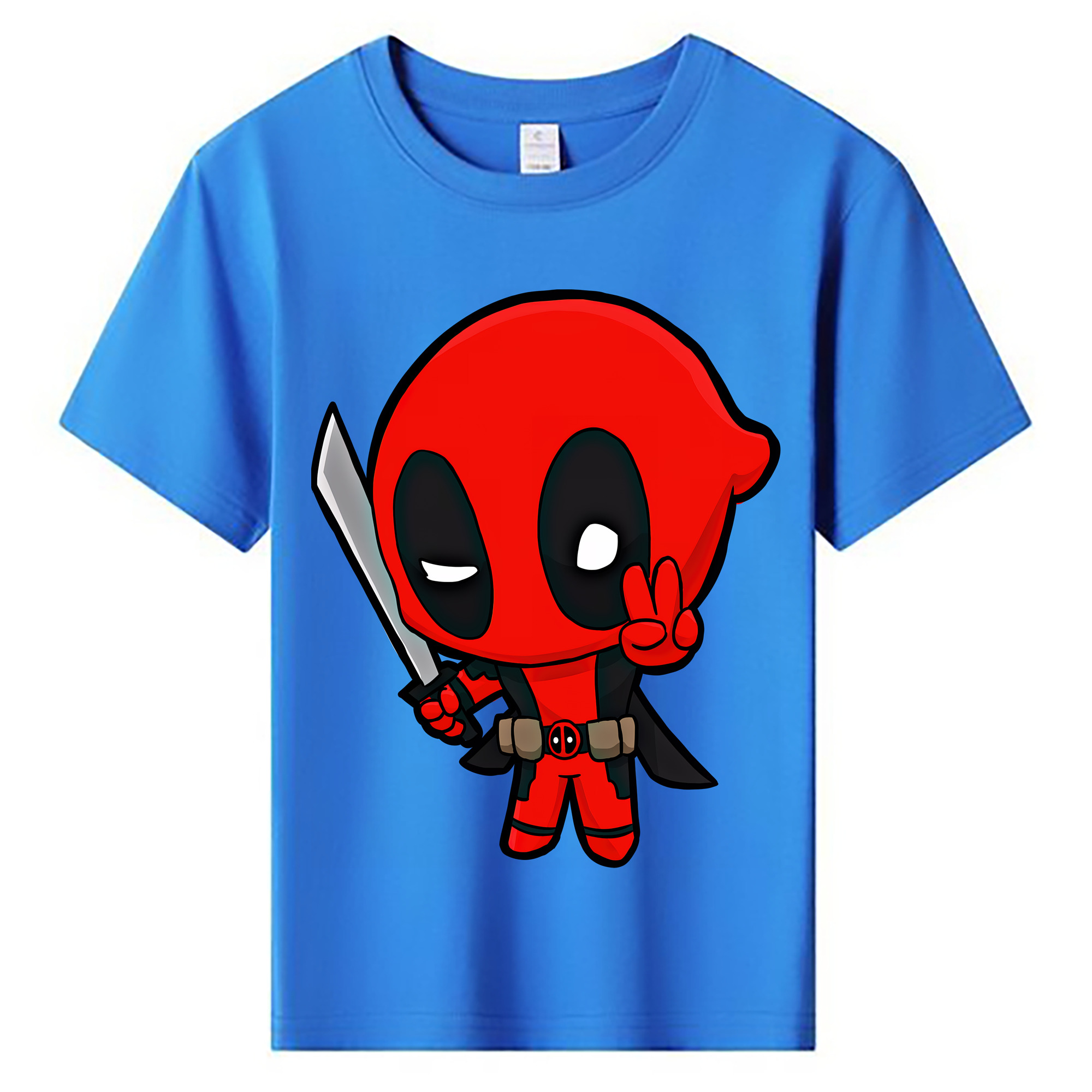 （画像用） Deadpool デッドプール 綿100％キッズTシャツ（フロントプリント）